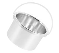 WEKADRIN Recipiente De Repuesto Para Calentador De Máquina De Cera, Olla Eléctrica De Aleación De Aluminio 105 Mm, Pequeño Recipiente De Cera Seguro Para Depilación, Uso Profesional y Doméstico