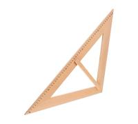 WEKADRIN Regla Geométrica De Madera para Maestros 1 Unidad, Triángulo Isósceles Didáctico De Gran Tamaño, Herramienta De Medición Precisa para Enseñanza Escolar y Dibujo En Aula