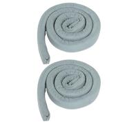 WEKADRIN Relleno de Huecos para Cama 2 Piezas Gris de Tela Antideslizante, Almohada Triangular Ajustable para Dormitorios y Camas King, Accesorio para Evitar Caída de Objetos