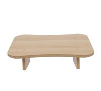 WEKADRIN Reposapiés de Oficina Pequeño de Madera Natural Taburete Ergonómico Inclinado para Estudio y Escritorio Herramienta de Apoyo para Pies Cómodo y Portátil para Uso en Hogar y