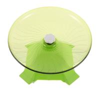 WEKADRIN Rueda de Ejercicio Silenciosa para Hámster de 24 CM Platillo Volador de Plástico Seguro Color Verde Matcha para Jerbos y Mascotas Pequeñas Juguete Compacto para Actividad