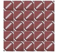 WEKADRIN Servilletas de Papel Deportivas para Fiestas de Rugby, 48 Unidades, Desechables, Diseño de Fútbol, Absorbentes y Decorativas para Cumpleaños, Eventos Deportivos y Reuniones al
