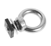 WEKADRIN Soporte para Portaequipajes de Techo Perno T Anillo de Amarre M8 Acero Brillante para Montaje Riel T Accesorio Resistente para Fijación de Carga y Uso Viajes al Aire Libre