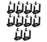 WEKADRIN Soporte para Teléfono Móvil Clip para Trípode Paquete de 10 Piezas Material ABS y Aleación Compatible Palo de Selfie Práctico para Fotografía y Vídeo Accesorio Portátil para