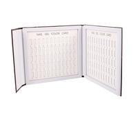 WEKADRIN Tabla de Exhibición de Uñas Gel 120 Tarjetas de Colores para Manicura Profesional Tamaño Café para Salón de Belleza Práctica Uñas Exhibidor Portátil