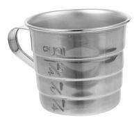 WEKADRIN Taza Medidora de Acero Inoxidable con Escala Clara para Café y Repostería Resistente al Calor Diseño Ergonómico y Flujo Fluido para Cocina y Horneado