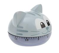 WEKADRIN Temporizador de Cocina Analógico Forma de Gato Reloj de Regresiva Manual Alarma Práctica para Cocina Herramienta de Gestión para Hornear