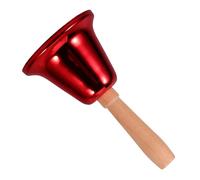 WEKADRIN timbre de mano campanilla vocación campana de adulto campana de servicio retro de mano del maestro de servicio planchar rojo