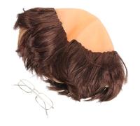 WEKADRIN Tocado De Monje Peluca Calva Para Fiesta De Cosplay Accesorio De Halloween Para Adultos Peluca De Cabeza Calva Para Disfraz De Monje