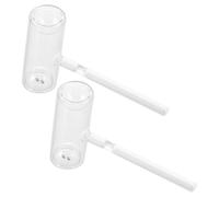 WEKADRIN Tubo de Sublimación de de Vidrio 2 Unidades para Experimentos de Física Escolar Equipo de Laboratorio para Demostración de Sublimación y Condensación Suministros Educativos