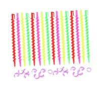 WEKADRIN Varillas en Espiral para Cabello Rizador 52 Unidades Pequeñas y Grandes 15cm y 17.5cm Plástico Seguro para Permanente Frío y Peinados en Casa y Salón Profesional