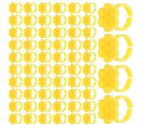 WEKADRIN Vasos Hexagonales para Pegamento de Pestañas 250 Unidades Porta Pegamento de Plástico 7 Ranuras 35X5 MM Diseño Panal para Secado Rápido Soporte Compacto para Extensiones de