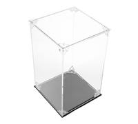 WEKADRIN Vitrina Acrílica Transparente para Figuras de Acción con Cierre Magnético Montaje sin Herramientas Protección Antipolvo Caja Exhibición Resistente para Colecciones y Modelos Base