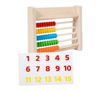WEKAMOS 1 Juego Abaco de Madera Educativo para Calculadora Infantil con Marco de Cálculo Juguete de Matemáticas para Desarrollo Cognitivo y Coordinación Mano para Aprendizaje Aritmético