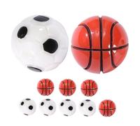 WEKAMOS 10 Piezas Bolas Deportivas Miniatura de Fútbol y Baloncesto para Decoración de Bonsái y Paisajismo DIY Accesorios para Hogar para Salas y Habitaciones