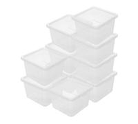 WEKAMOS 10 Piezas Caja de Cría para Reptiles Transparente Terrario Pequeño Ventilado para Tortugas Jaula para Grillos y Hábitat Seguro para Arañas y Escorpiones Fácil Limpieza y