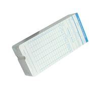 WEKAMOS 100 hojas Tarjetas de Control Horario para Empleados de Registro de Asistencia Colores Aleatorios Compatibles con Máquinas de Fichaje Oficinas y Fábricas Color Color Aleatorio