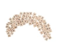 WEKAMOS 100 Piezas Fichas Madera Números y Símbolos Educativos para Cálculo Montessori Desarrollo Habilidades Motoras y Aprendizaje Matemático