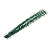 WEKAMOS 100 Tallos de Alambre Floral Verde Calibre 22 07 MM para Manualidades Material para Arreglos y Flores Artificiales Tallos Flexibles para y Envoltura de Ramos Paquete de 100