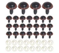 WEKAMOS 100 Unidades de Seguridad de Plástico Material Duradero para Manualidades con Arandelas y Ajuste para Proyectos para de Ganchillo y Muñecos