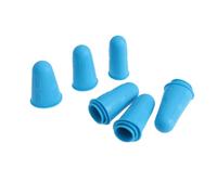 WEKAMOS 12 Piezas de Silicona Protectores de Dedos Flexibles Antideslizantes para Uñas y Trabajo Manual Pequeño Mediano Grande Color Azul