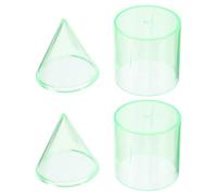 WEKAMOS 2 juegos Demostrador de Relación de Volumen Cilindro y Cono de Modelos Geométricos Educativos para Aula y Estudio Ayuda Didáctica para Aprendizaje Matemático con Base y Altura