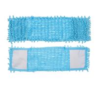 WEKAMOS 2 Paños de Fregona de Microfibra Azul, Reemplazo Absorbente para Mopa Plana, Accesorios Prácticos para Limpieza de Suelos y Esquinas Hogar