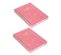 WEKAMOS 2 piezas Agenda Semanal con Diseño Encantador y Correa Resistente Planificador Diario para Estudiantes y Oficina Cuaderno Multifuncional para Gestión de Tareas y Calendario