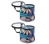 WEKAMOS 2 piezas Bolsa de Almacenamiento de Lana Organizador de Hilo de Tejer Bolsa de Oxford Práctica y Duradera para Ovillos y Accesorios de Manualidades