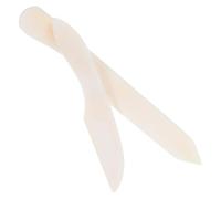 WEKAMOS 2 Piezas Herramienta para Doblar Papel y Encuadernación, Plegadora de Hueso Natural para Scrapbooking y Modelar Arcilla, Cuchilla Plana 180 Mm Blanca para Manualidades y