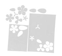 WEKAMOS 2 Piezas Pre Cut Heat Shrink Sheets Begonia Flower Pattern DIY Craft For Hair Embellishments Jewelry Making Keychain Decorations