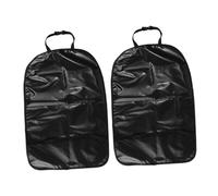 WEKAMOS 2 piezas Protector Asiento Coche Negro Funda Antideslizante para Respaldo y Asiento Trasero Reusable Lavable para Protección Interior Vehículos