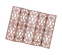 WEKAMOS 20 para Casas de Muñecas, Mini Biombo de Plástico Estilo Chino Vintage, Accesorio para Muebles de Sala en Miniatura, Decoración Cultural para Juguetes