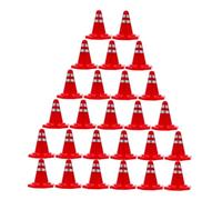 WEKAMOS 25 Piezas Modelos de Señalización de Tráfico DIY Conos y Barricadas de Carretera para Mesa y Aprendizaje Exteriores Visible Resistente