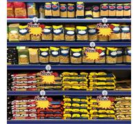 WEKAMOS 25 Piezas Pinzas de Ventosa Transparentes para Carteles Clips de Plástico con Pinza Redonda para Etiquetas de Precio Soporte Publicitario para Ventanas Paredes y Estantes