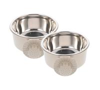 WEKAMOS 2piezas Cuenco Colgante De Acero Inoxidable para Perros Medianos y Antiderrame para Jaula De Perro o Gallinero