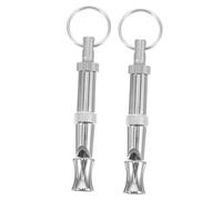 WEKAMOS 2piezas Silbatos Metálicos para Perros Ultrasonidos para Adiestramiento Accesorios y Portátiles Aptos para Cachorros y Razas Grandes con Sonido Claro y Potente