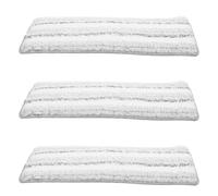 WEKAMOS 3 piezas Almohadillas Recambio Mopa Plana Absorbentes Reutilizables para Limpieza Suelos Duras Baldosas Lavables Manual y Máquina