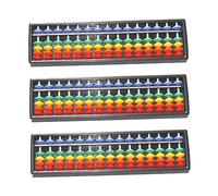 WEKAMOS 3 Piezas Educativo Portátil de con Cuentas de Colores Herramienta Aritmética para Infantil de Cálculo y Desarrollo Cerebral Pack de Unidades