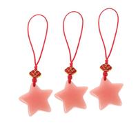 WEKAMOS 3 Piezas Glow In The Dark Star Phone Chain Keyring Pendant Plastic Braided Rope For Party Favor Bag Charm Everyday Use Compatible With All Phones