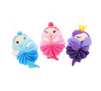 WEKAMOS 3 piezas Pelotas de Baño Infantiles con Exfoliantes Suaves para Ducha y Baño de Unidades con Diseños de Animales