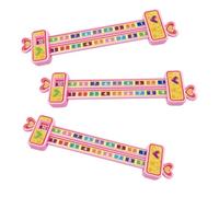 WEKAMOS 3 Piezas Regla de Números Plástica para Educación Temprana Regla de Cálculo con Diseño Científico y Números Claros Herramienta Didáctica Flexible para Aprendizaje Matemático