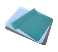 WEKAMOS 3 Piezas Tapetes de Silicona Antideslizantes para Manualidades Infantiles Protector de Mesa para Dibujo y Proyectos Artísticos Resistente y Fácil de Limpiar Colores