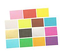 WEKAMOS 30 hojas Pegatinas Autoadhesivas Coloridas de Puntos de Etiquetas para Clasificación para Niñas de para Manualidades y Decoraciones