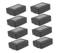 WEKAMOS 30 piezas Cajas Kraft con Ventana para Jabón y de Unidades Embalaje para Jabones Artesanales y de Fiesta Color Negro Resistente y Ecológico