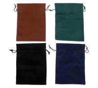 WEKAMOS 4 Bolsas De Gamuza Para Guardar Joyas Minibolsas De Terciopelo Pequeñas Bolsas De Terciopelo Con Cordón