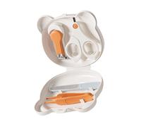 WEKAMOS 4 Piezas Cuidado de Uñas para Recién Nacidos con Cortaúñas Ergonómico Tijeras y Pinzas para Bebés Kit Portátil de Aseo Infantil Seguro y Duradero