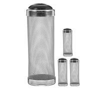 WEKAMOS 4 Piezas Malla de Filtro para Acuario de Acero Inoxidable 12 MM, Protector de Entrada para Filtro de Pecera, Cubierta de Malla Segura para Peces y Camarones, Pack de 4 Piezas para