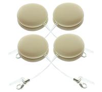 WEKAMOS 4 piezas Pantallas Wipes Limpiador de Pantallas Forma Macaron con Paño de Microfibra para Teléfonos y Lentes Kit de Portátil con Cordón para Limpieza Multifuncional de