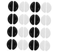 WEKAMOS 40 Almohadillas de Silicona para Gafas Elevadas Antideslizantes Soporte para Puente Nasal Cómodo para Puentes Bajos Protectores Adhesivos para Gafas